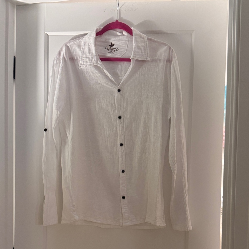 Women's White Button Down Shirt